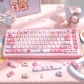 Sweet Marshmallows 104+34 / 54 SCA Profile Keycap Set Cherry MX PBT Dye-subbed for Mechanical Gaming Keyboard